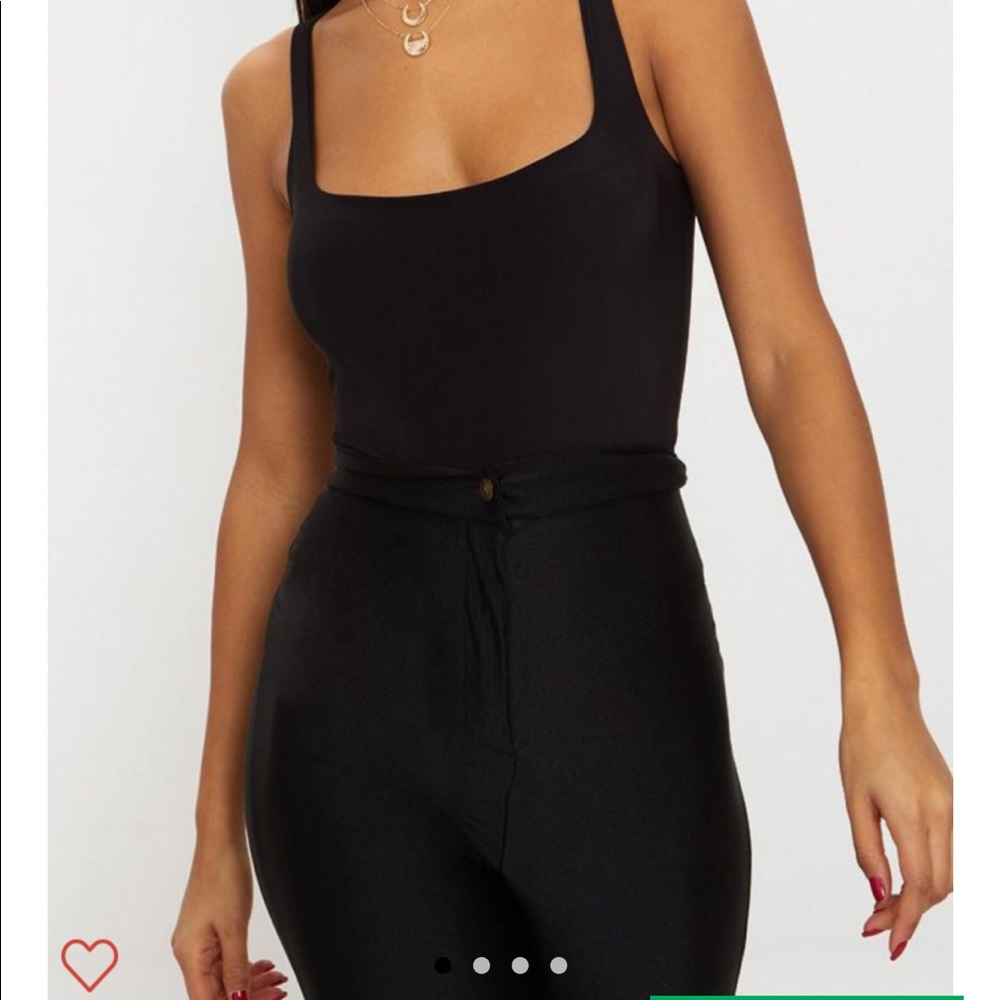 Square Neck Thong Bodysuit